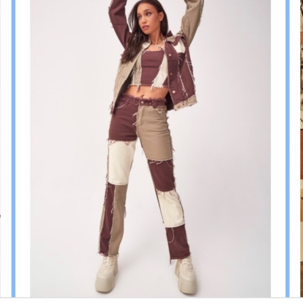 Jaded London patchwork jeans